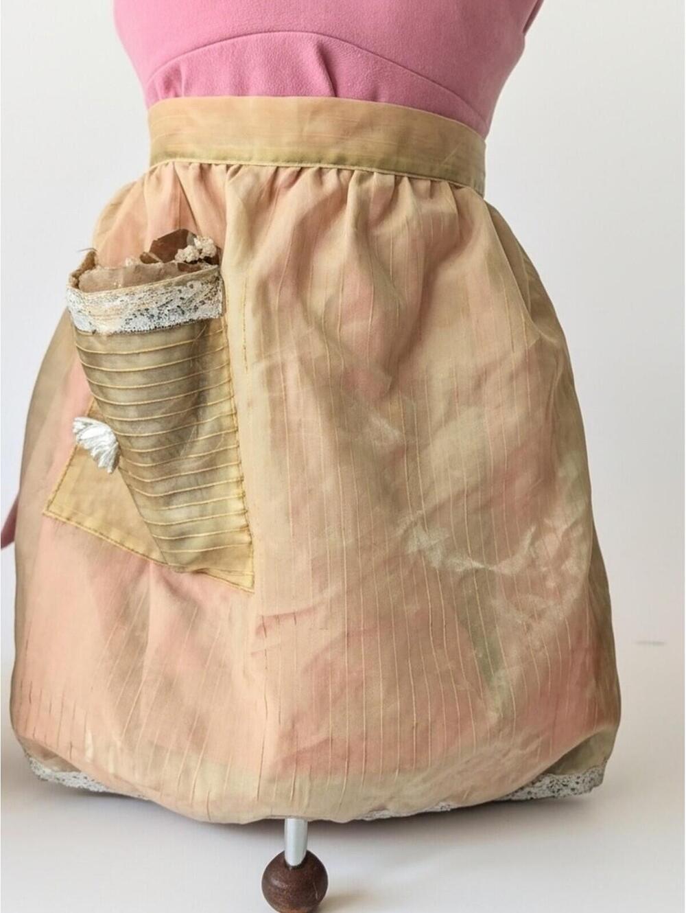 Vintage Sheer Yellow Apron